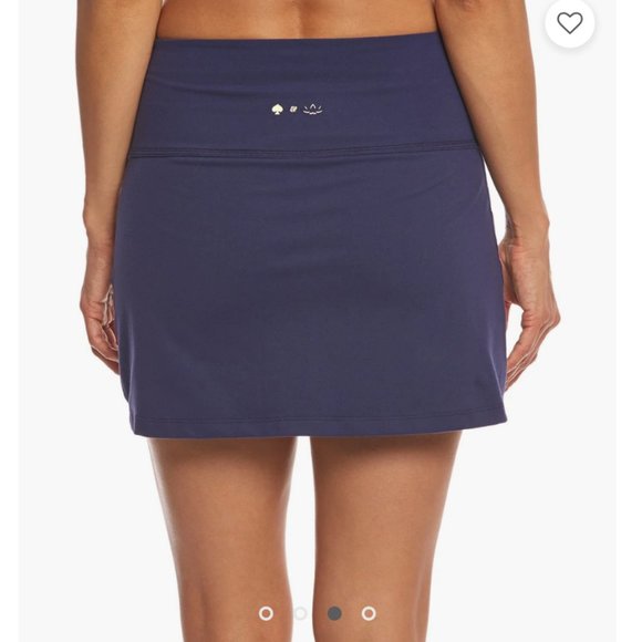 Kate Spade Beyond Yoga Navy White Sailing Stripe Neck Bow Jacket and skirt xs - Picture 7 of 14